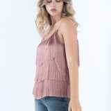 Fringe Spaghetti Top