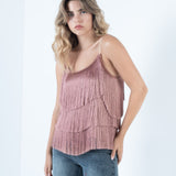 Fringe Spaghetti Top