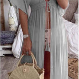 Kimono robe lavender, beach robe, kimono ladies