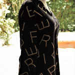 Alphabet Print Shirt, shirt, black shirt, alphabet muster shirt