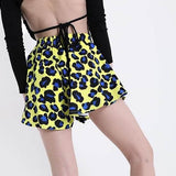 Animal Pattern Shorts, flare shorts, Animal Prints Shorts, flare shorts, shorts damen