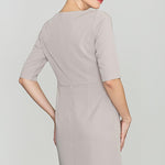 Asymmetric Cut Dress, gray dress, dress, kleider