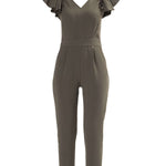 Bell Sleeves Jumpsuit, jumpsuits, jumpsuit olive, jumpsuit women