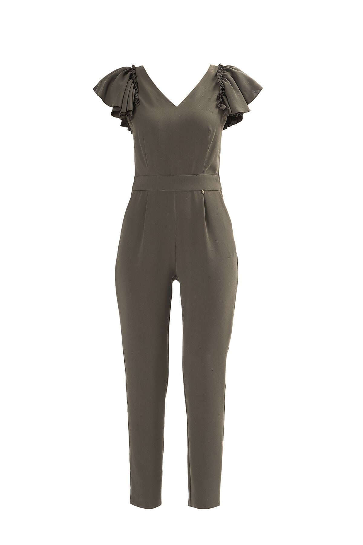 Bell Sleeves Jumpsuit, jumpsuits, jumpsuit olive, jumpsuit women