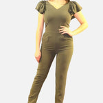 Bell Sleeves Jumpsuit, jumpsuits, jumpsuit olive, jumpsuit women