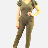 Bell Sleeves Jumpsuit, jumpsuits, jumpsuit olive, jumpsuit women
