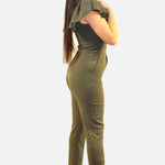 Bell Sleeves Jumpsuit, jumpsuits, jumpsuit olive, jumpsuit women
