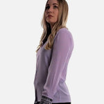 Lilac Blouse with Embroidery , bluse damen, bluse lilac