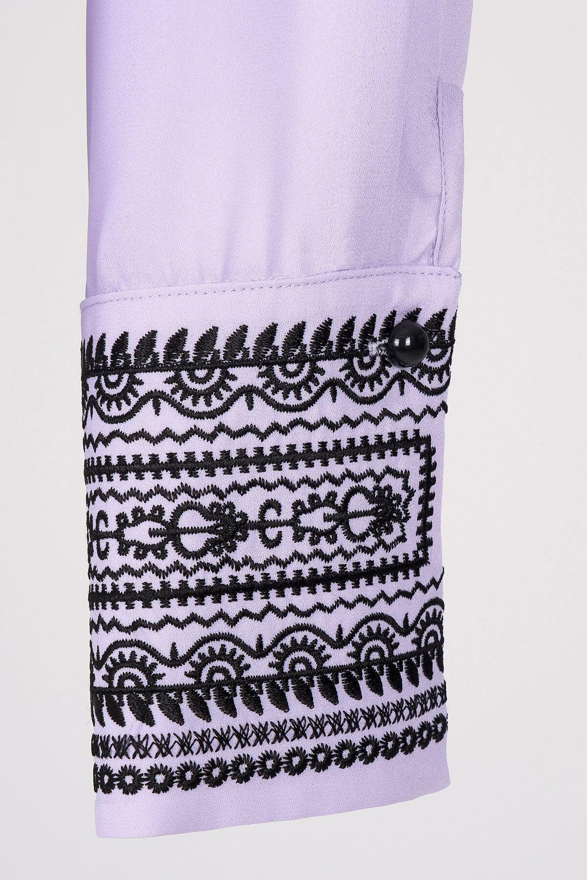 Lilac Blouse with Embroidery , bluse damen, bluse lilac