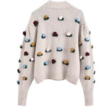 Cardigan with floral patches JASPER