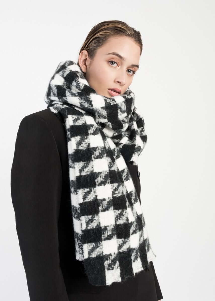 check print scarf, winter scarf, long scarves women, thick scarves