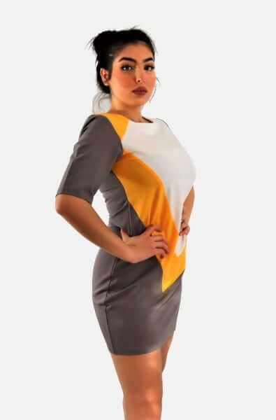 Color Block Dress Globaltex