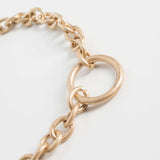 Link Necklace with a Hoop