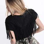 Cotton T-Shirt with Fringes JASPER