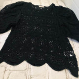 Crochet Puff Sleeves Top JASPER
