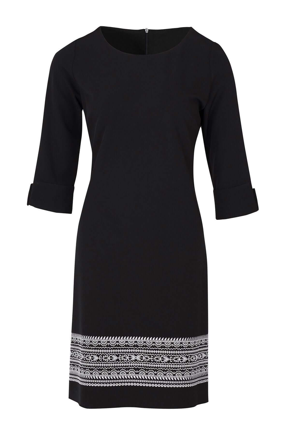 Embroidered Black Dress JASPER