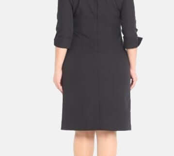 Embroidered Black Dress JASPER