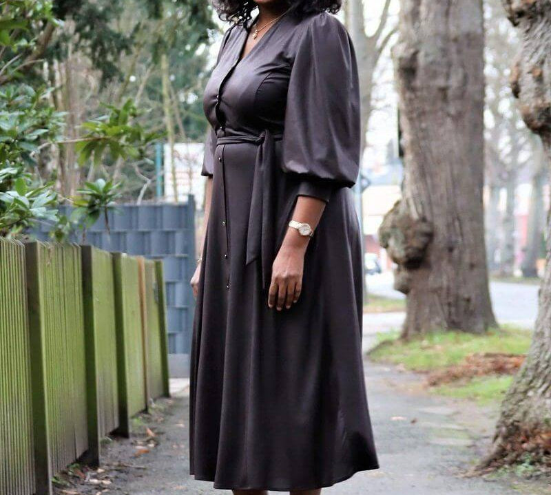 Faux Leather Maxi Dress JASPER