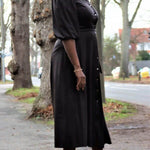 Faux Leather Maxi Dress JASPER
