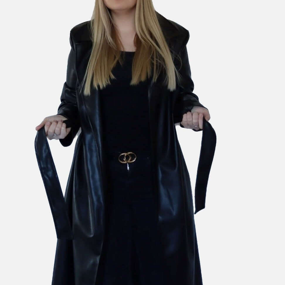 Faux Leather Trench coat JASPER