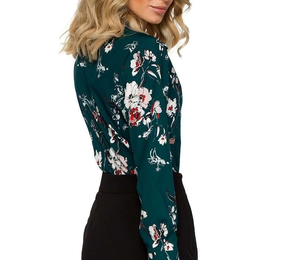 floral pattern blouse, floral print blouse, summer blouses , long sleeve blouse woman