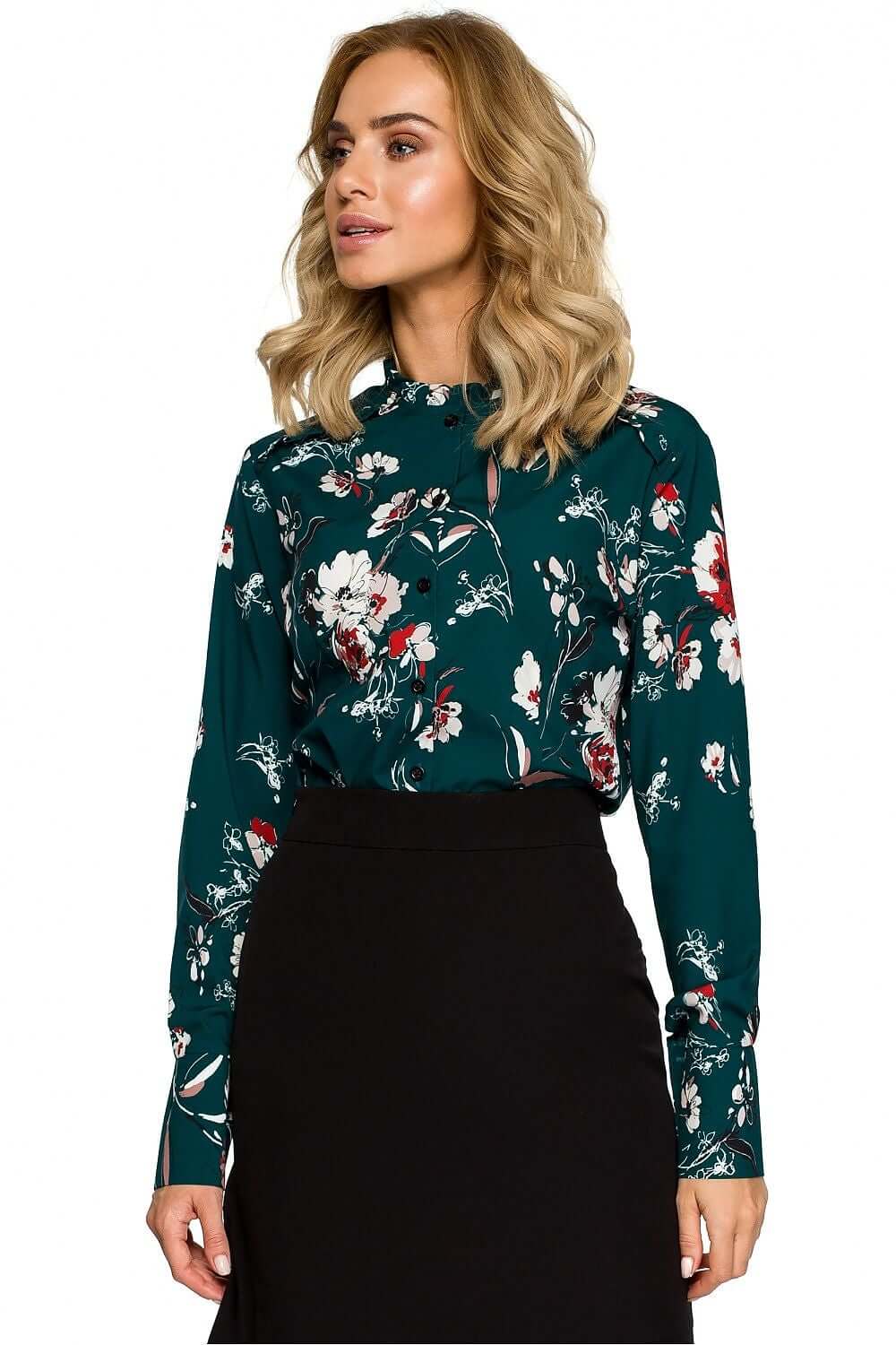 floral pattern blouse, floral print blouse, summer blouses , long sleeve blouse woman