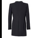 Frills Long Blazer, Blazer woman, blazer black