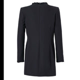 Frills Long Blazer, Blazer woman, blazer black
