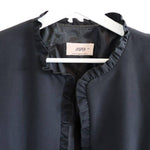 Frills Long Blazer, Blazer woman, blazer black