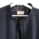 Frills Long Blazer, Blazer woman, blazer black