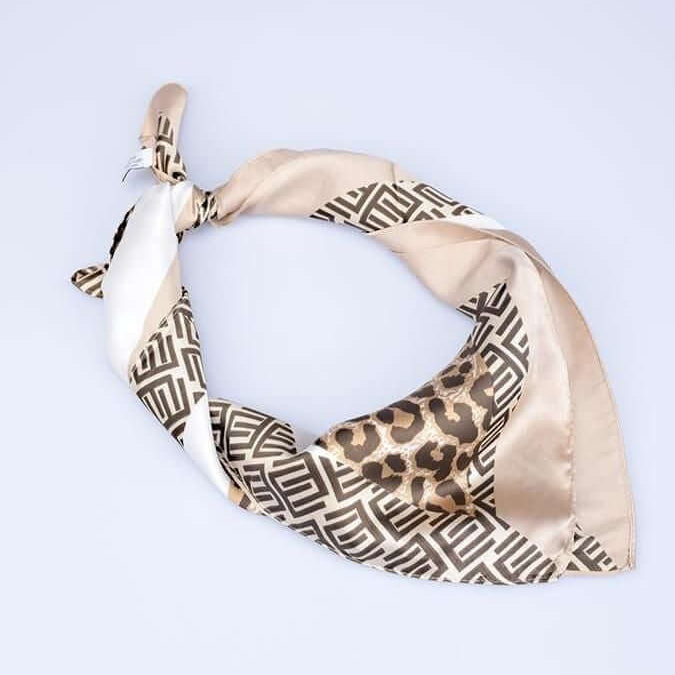Geometric Print Neck Scarf JASPER