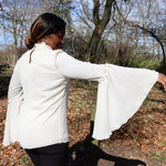 Halter Gathers-Neck Blouse 