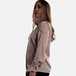 High Neck Shirt , High Neck Shirt, Silk Shirt, Shirt woman, Shirt for business meetings