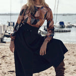 High Waist Banded Skirt 
