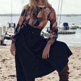High Waist Banded Skirt 