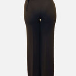 Hugging Business Trousers , Business Trousers, wide leg trousers, pallazzo trousers,black trousers