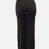 Hugging Business Trousers , Business Trousers, wide leg trousers, pallazzo trousers,black trousers