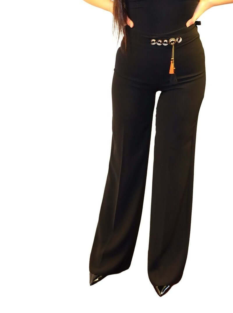 Hugging Business Trousers , Business Trousers, wide leg trousers, pallazzo trousers,black trousers