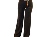 Hugging Business Trousers , Business Trousers, wide leg trousers, pallazzo trousers,black trousers