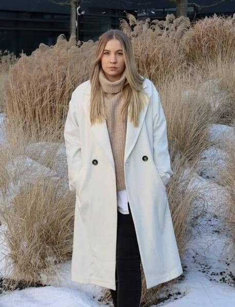 Ivory Wool Coat ,Wool Coat, Ivory Wool Coat, Long Coat, Coat woman, Coat winter, Coat