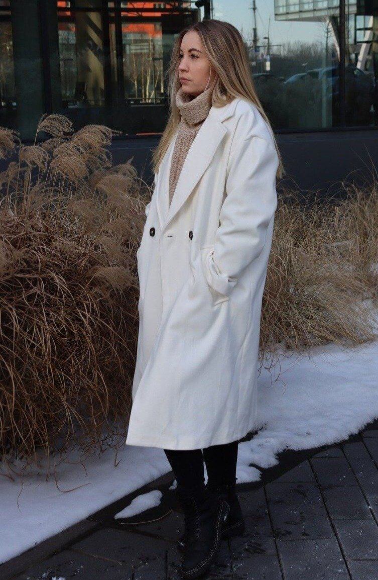Ivory Wool Coat, Wool Coat, Ivory Wool Coat, Long Coat, Coat woman, Coat winter, Coat