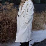 Ivory Wool Coat, Wool Coat, Ivory Wool Coat, Long Coat, Coat woman, Coat winter, Coat