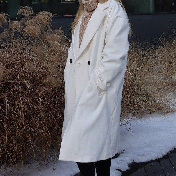 Ivory Wool Coat, Wool Coat, Ivory Wool Coat, Long Coat, Coat woman, Coat winter, Coat