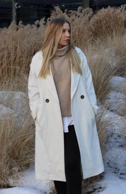 Ivory Wool Coat ,Wool Coat, Ivory Wool Coat, Long Coat, Coat woman, Coat winter, Coat