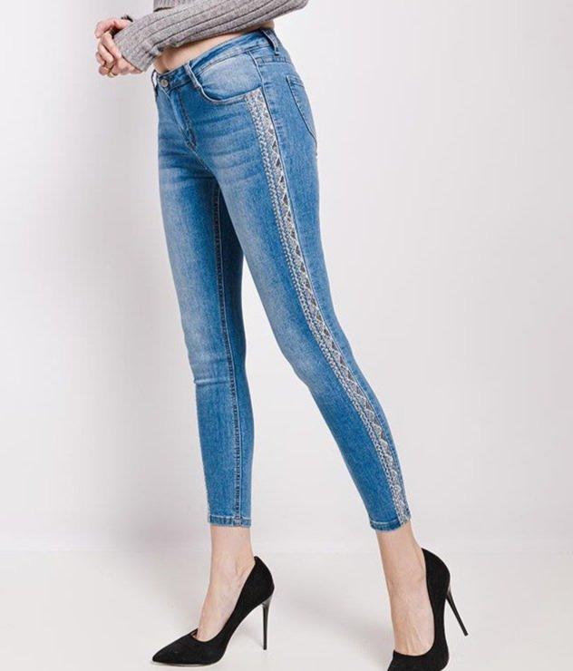 Jeans with Sequence Stripes JASPER