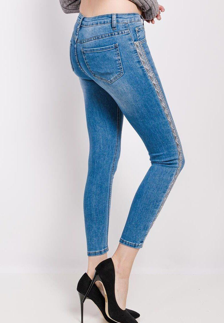 Jeans with Sequence Stripes JASPER