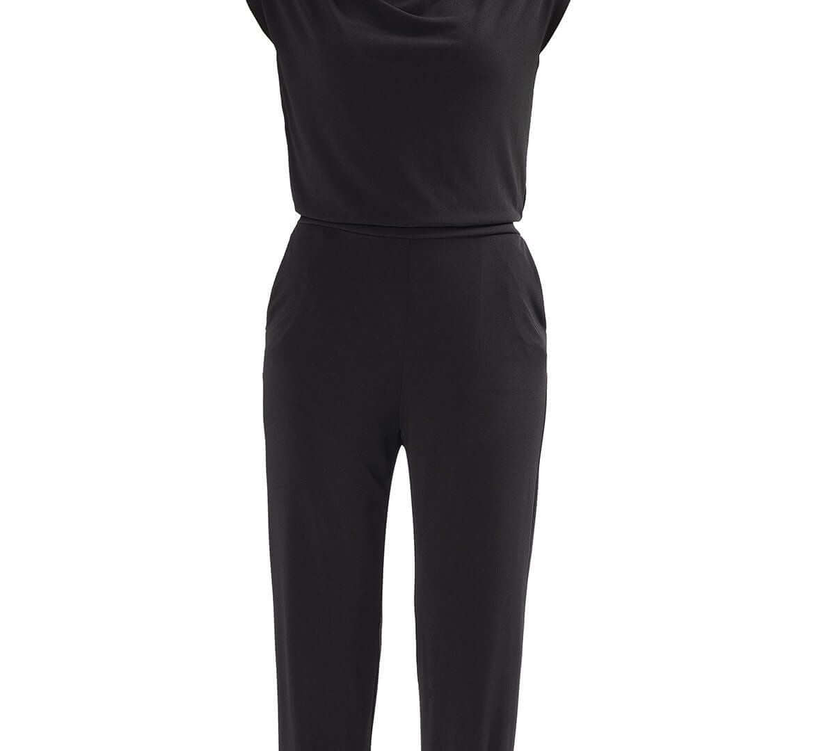Jumpsuit with backslit , Jumpsuit with backslit,Jumpsuit, Jumpsuit black, Jumpsuit with elastic
