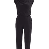 Jumpsuit with backslit , Jumpsuit with backslit,Jumpsuit, Jumpsuit black, Jumpsuit with elastic