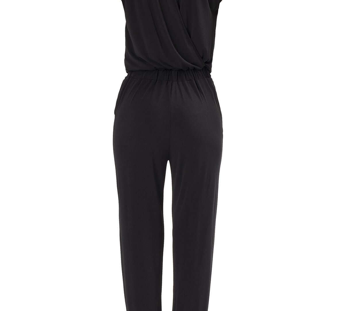 Jumpsuit with backslit , Jumpsuit with backslit,Jumpsuit, Jumpsuit black, Jumpsuit with elastic