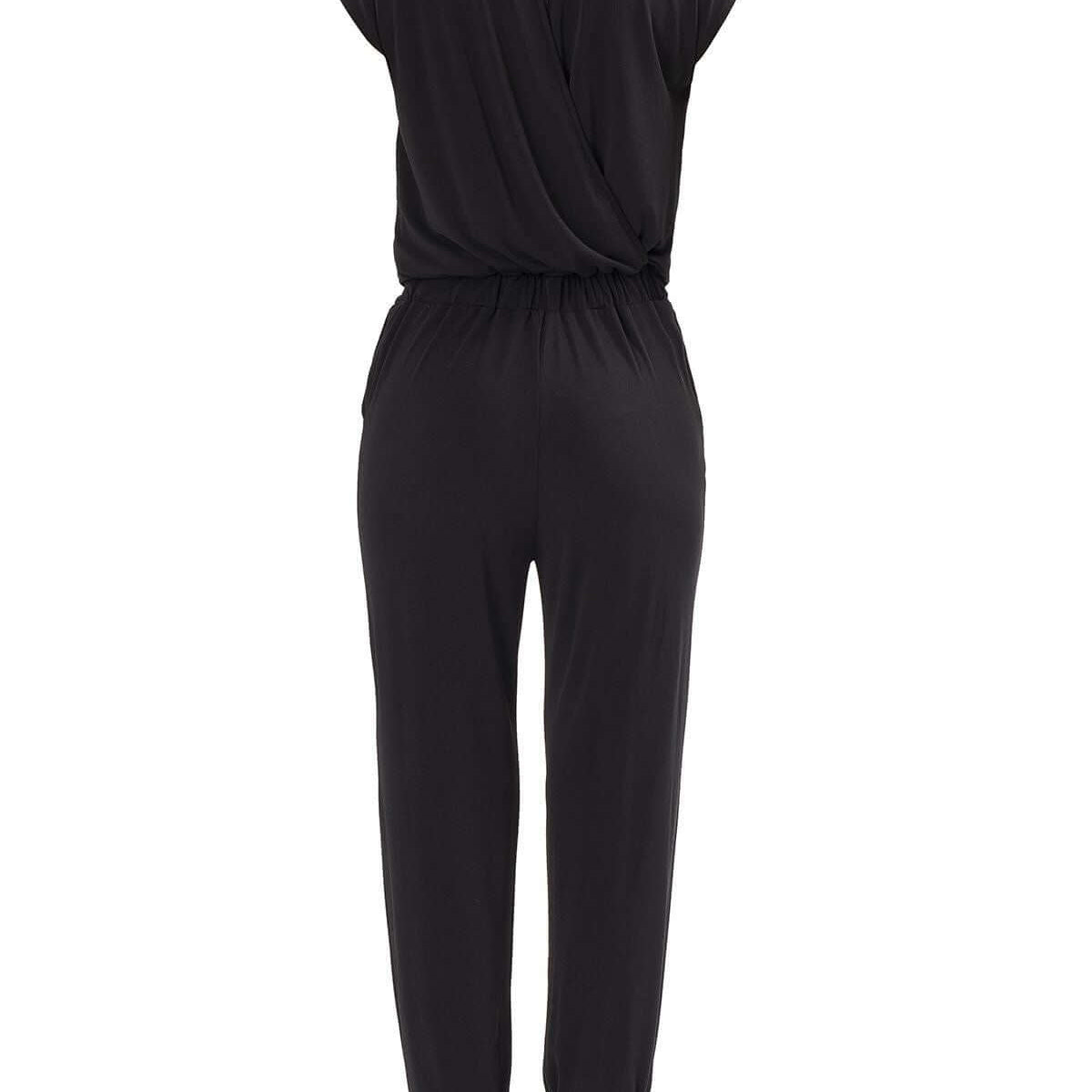 Jumpsuit with backslit , Jumpsuit with backslit,Jumpsuit, Jumpsuit black, Jumpsuit with elastic
